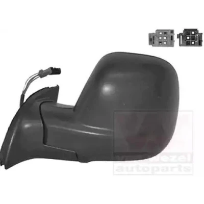Imagem de Espelho retrovisor Van Wezel 0906807 esquerda preto rugoso completo, convexo, para regulação eléctrica dos espelhos, aquecível endado, norauto