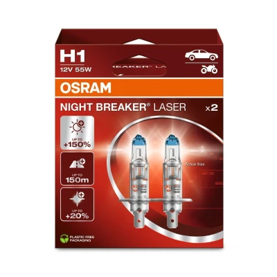 Imagem de OSRAM 64150NL 2HB Lâmpada, farol de longo alcance H1 12V 55W