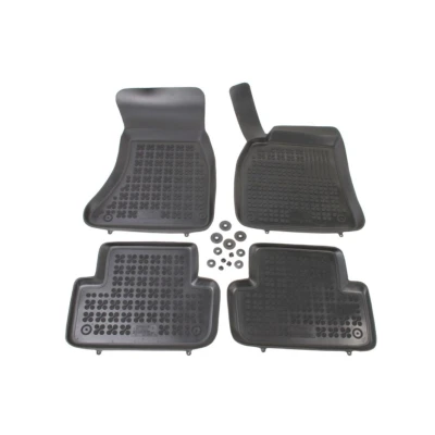 Imagem de REZAW PLAST 200308 Conjunto de tapete chão Borracha à frente e atrás 4 preto medida AUDI: A4 B8 Avant, Sedan, A5 Sportback