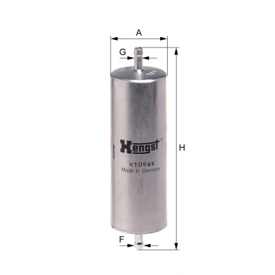 Imagem de HENGST FILTER H109WK Filtro de Combustível dos tubos BMW: 3 Sedan, 5 Coupe