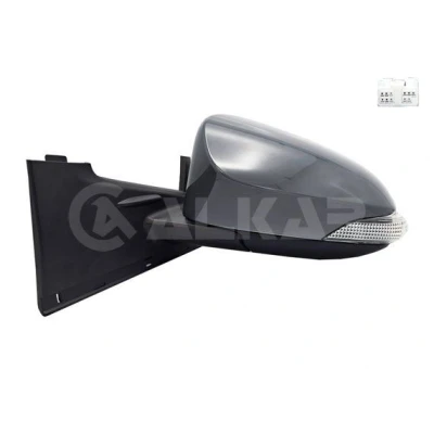 Imagem de Espelho retrovisor Alkar 6149529 esquerda com subcapa elétrico aquecível, dobrável electricamente, convexo para veículo volante à