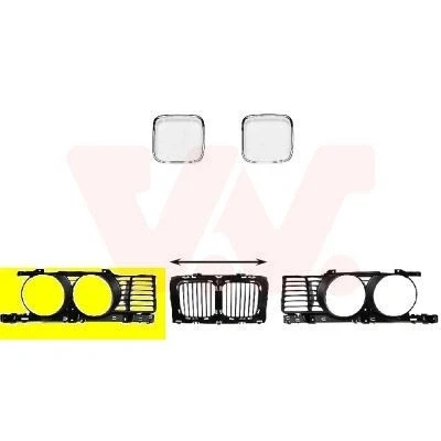 Imagem de VAN WEZEL 0635512 Grelha de Radiador à direita BMW: 5 Touring