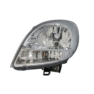 Imagem de TYC 20 0362 05 2 Farol Principal esquerda H4 branco para circulação pela direita com porta lâmpadas, sem motor elétrico RENAULT: Kangoo I Express