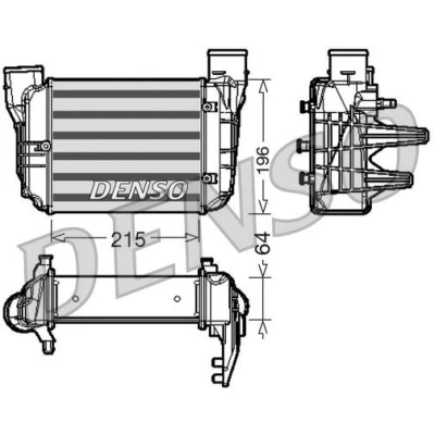 Imagem de DENSO DIT02002 Intercooler Alumínio 215x196x64 AUDI: A4 B7 Avant, B6 Sedan, SEAT: Exeo ST