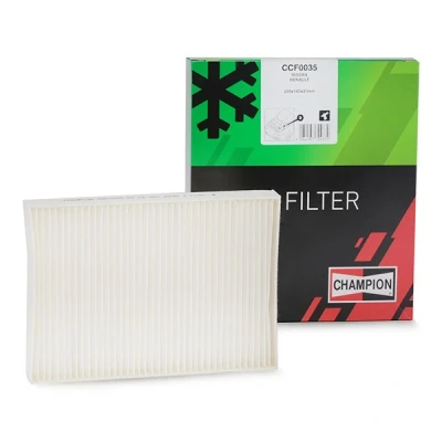 Imagem de CHAMPION CCF0035 Filtro, ar do habitáculo Filtro de pólen, partículas 229 160 31 RENAULT: CLIO 2, 2 Kasten, Kangoo II Express