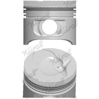 Imagem de NÜRAL 87 743107 10 Pistão 89,5 com suporte de segmentos