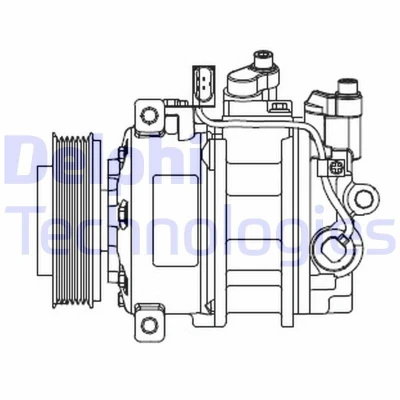 Imagem de DELPHI CS20546 Compressor 7ZSE17 PAG 46 AUDI: A4 B6 Sedan, Avant, B6/B7 Cabrio