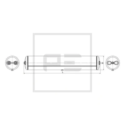 Imagem de PETERS ENNEPETAL 076.454 81A Depósito de ar, sistema ar comprimido 60l