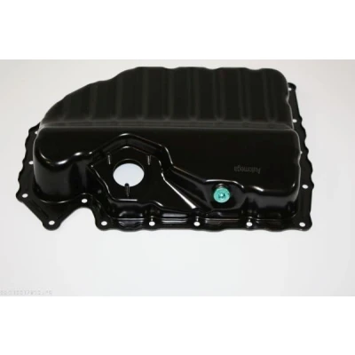 Imagem de AUTOMEGA 130037810 Cárter de Óleo com bujão despejo do óleo Chapa aço VOLKSWAGEN: Golf 5, 6, 7, AUDI: A3 Hatchback, Sportback