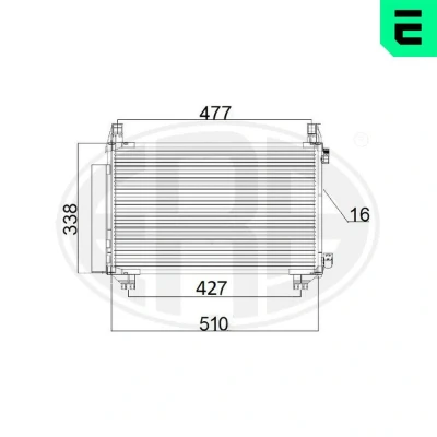 Imagem de ERA 667185 Condensador com secador TOYOTA: Yaris III Hatchback