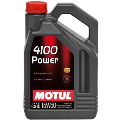 Imagem de Motul 4100 Power 15W 50 4l Óleo do motor 100271 VOLKSWAGEN: Golf 4, 5, Polo IV Hatchback, MERCEDES BENZ: Classe C Sedan, A