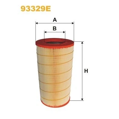 Imagem de WIX FILTERS 93329E Filtro de ar 515mm 281mm Cartucho filtrante DAF: XF 105