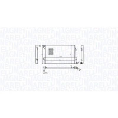 Imagem de MAGNETI MARELLI 350213218100 Radiador, arrefecimento do motor para veículos com caixa de velocidades manual 648 408 32 Aletas refrigeração soldadas