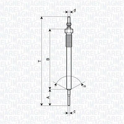 Imagem de MAGNETI MARELLI 062900138304 Vela incandescente 7V M10X1.25