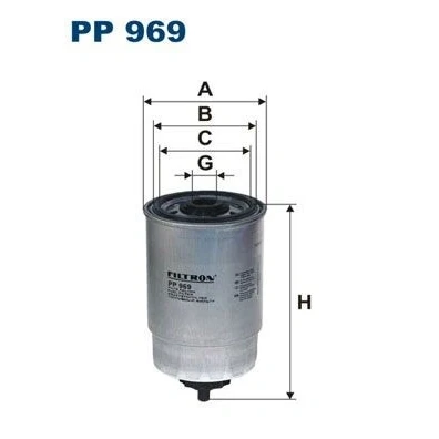 Imagem de Filtro de combustivel filtron pp969