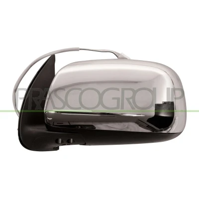 Imagem de Espelho retrovisor Prasco TY8187104 esquerda crómio/negro elétrico convexo, sem cor TOYOTA: HILUX 3 Pick up