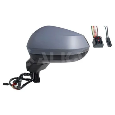Imagem de Espelho retrovisor Alkar 9045827 esquerda com subcapa elétrico aquecível, dobrável electricamente, não esférico, antibrilho para veículo volante à