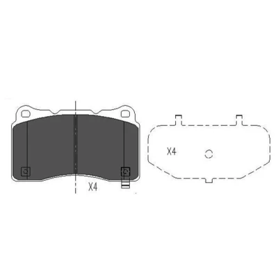 Imagem de KAVO PARTS KBP 8021 Jogo de pastilhas para travão disco com avisador sonoro desgaste OPEL: Insignia A Sports Tourer, Sedan