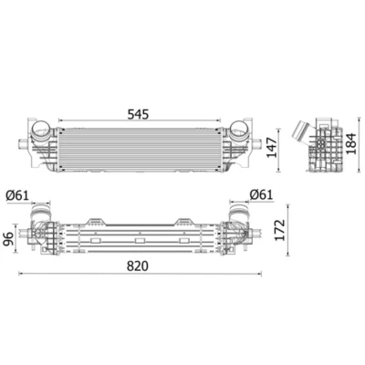Imagem de MAHLE ORIGINAL CI 660 000P Intercooler
