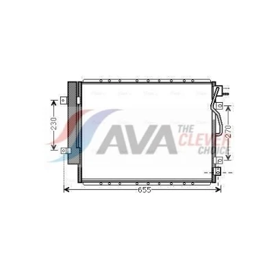 Imagem de AVA COOLING SYSTEMS KA5123D Condensador com secador 13mm 8,6mm Alumínio 578mm R12 KIA: Sorento I (JC) 2.5 CRDi, 3.3 V6 4WD 2002 2011