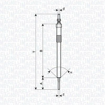 Imagem de MAGNETI MARELLI 062900137304 Vela incandescente 7V M10X1 MERCEDES BENZ: Classe R, E Coupe, S Sedan