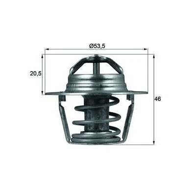 Imagem de MAHLE ORIGINAL TX 91 89D Termóstato, líquido de refrigeração 89 53,5 com junta RENAULT: CLIO 2 Kasten, Kangoo I Express, LAGUNA Grandtour