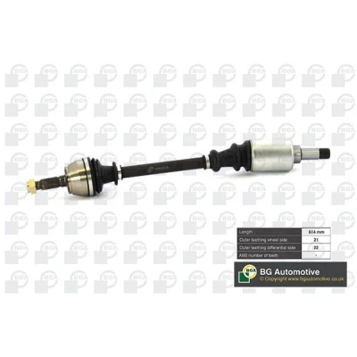 Imagem de BGA DS1405L Veio de transmissão Eixo dianteiro, lado esquerdo 614, 614mm CITROËN: Saxo Hatchback, AX PEUGEOT: 106 I Hatchback