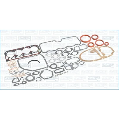Imagem de AJUSA 50037400 Jogo completo de juntas, motor Com junta da cabeça do motor, retentores haste válvulas FIBERMAX
