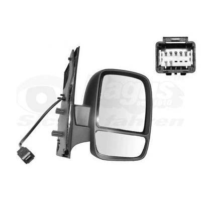 Imagem de Espelho retrovisor Van Wezel 0943808 à direita completo, convexo, para regulação eléctrica dos espelhos, aquecível, com sensor de temeperatura