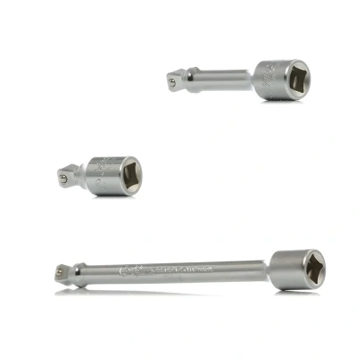 Imagem de HANS 3853 11 Kit de prolongamento, chave encaixe 40, 75, 150 3 10 (3/8&quot;) aço cromo vanádio