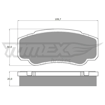 Imagem de TOMEX brakes TX 12 46 Jogo de pastilhas para travão disco Eixo traseiro não preparado indicador aviso desgaste FIAT: Ducato III Van
