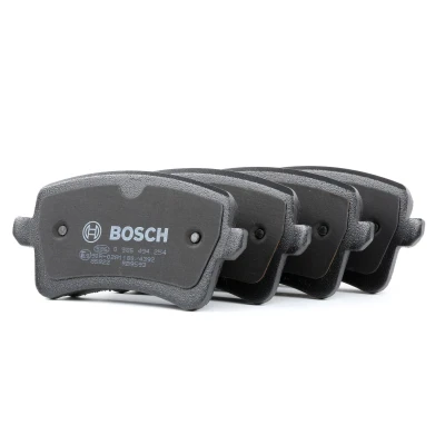 Imagem de BOSCH 0 986 494 254 Jogo de pastilhas para travão disco Baixo teor metálico com chapa anti ruído, instruções montagem AUDI: Q5, A4 B8 Sedan