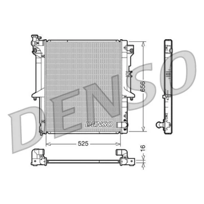 Imagem de DENSO DRM45017 Radiador, arrefecimento do motor Alumínio 525 656 16 MITSUBISHI: L200 / Strakar IV Pick up