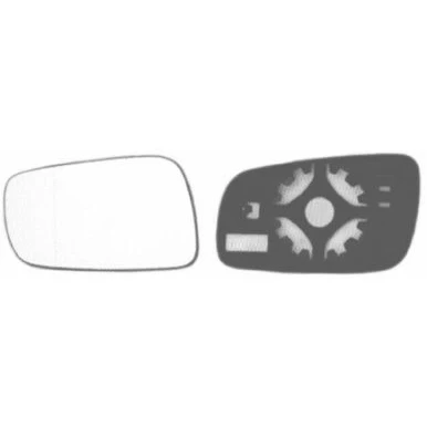 Imagem de VAN WEZEL 7620837 Vidro Espelho esquerda SKODA: Octavia I Hatchback, 1 Combi