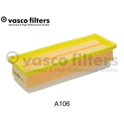 Imagem de DAVID VASCO A106 filtro de ar 60 99 283 rectangular Cartucho filtrante com pré FIAT: 500 Hatchback, Punto Evo Grande Hatchback