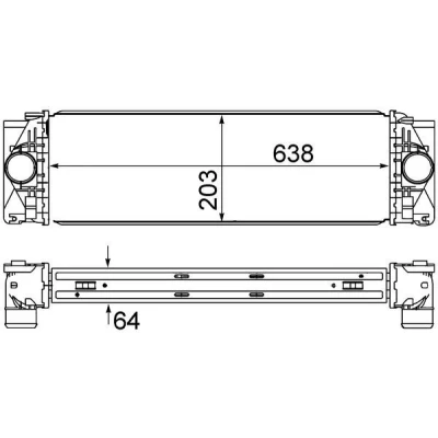 Imagem de MAHLE ORIGINAL CI 369 000S Intercooler MERCEDES BENZ: Sprinter 3.5 T Van, 5 Camião de plataforma/Chassis endado, norauto, oscaro, mister