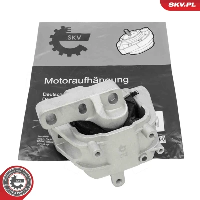 Imagem de ESEN SKV 75SKV322 Suporte, motor à direita Rolamento de Borracha e metal Alumínio, 165mm 133mm VOLKSWAGEN: Scirocco III, Passat B6 Sedan