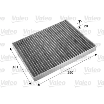 Imagem de VALEO CLIMFILTER PROTECT 715667 Filtro, ar do habitáculo Filtro de carvão ativado 250 182 20 RENAULT: Koleos I
