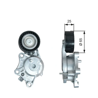 Imagem de GATES T39378 Polia Tensora FleetRunner Micro V Stretch Fit CITROËN: C4 II Hatchback