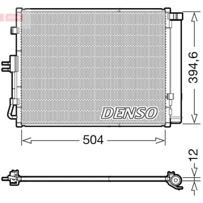 Imagem de DENSO DCN43005 Condensador com secador R 134a KIA: Soul I