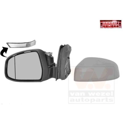 Imagem de Espelho retrovisor Van Wezel 1945807 esquerda com subcapa completo, não esférico, para regulação eléctrica dos espelhos, aquecível