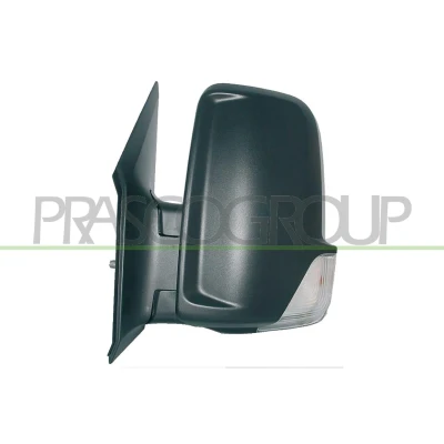 Imagem de espelho retrovisor Prasco ME9197384 esquerda preto elétrico aquecível, com grande angular, Braço do curto, convexo