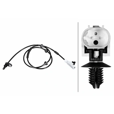 Imagem de HELLA 6PU 358 216 361 Sensor de ABS com grampo Hall 2pólos 1096mm