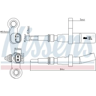 Imagem de NISSENS 207017 Sensor da Temperatura do Líquido de Refrigeração