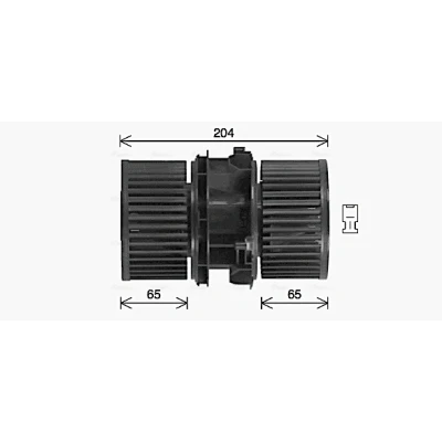 Imagem de PRASCO RT8666 Motor eléctrico, ventilador do habitáculo 12