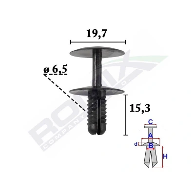 Imagem de Grampo do arco da roda ROMIX ROM C70610