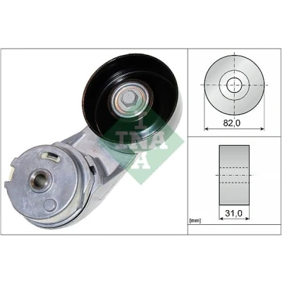 Imagem de INA 534 0372 10 Tensor, correia trapezoidal estriada SAAB: 9 3 Cabrio