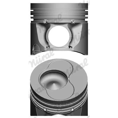 Imagem de NÜRAL 87 114900 90 Pistão 79,5 para cilindro 1, 2 com casquilho cubo de pernos, suporte segmentos AUDI: A4 B7 Avant