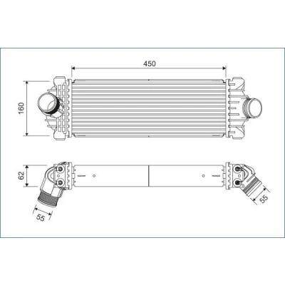 Imagem de VALEO 822933 Intercooler FORD: Transit Custom V362 Van, Mk7 Van