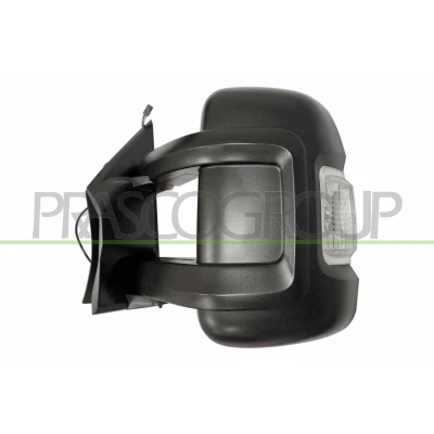 Imagem de espelho retrovisor Prasco FT9307115 com sensor esquerda preto elétrico aquecível, braço do comprido, convexo FIAT: Ducato III Van